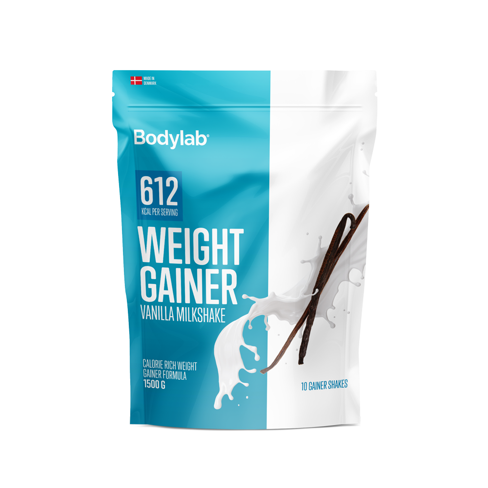 Køb Weight Gainer (1,5 kg) - Vanilla Milkshake - Pris 239.00 kr.